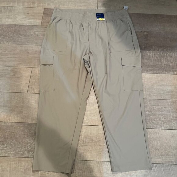 OLD NAVY WOMENS TAN TAPERED HIGHRISE JOGGERS NEW XXL - Picture 1 of 10